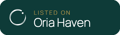 The Oria Haven badge, For a light background