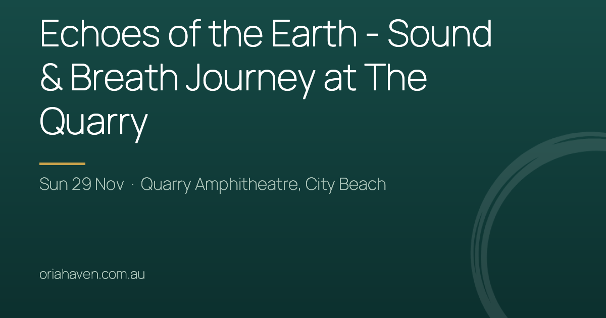 Share card for Echoes of the Earth – Sound & Breath Journey at The Quarry