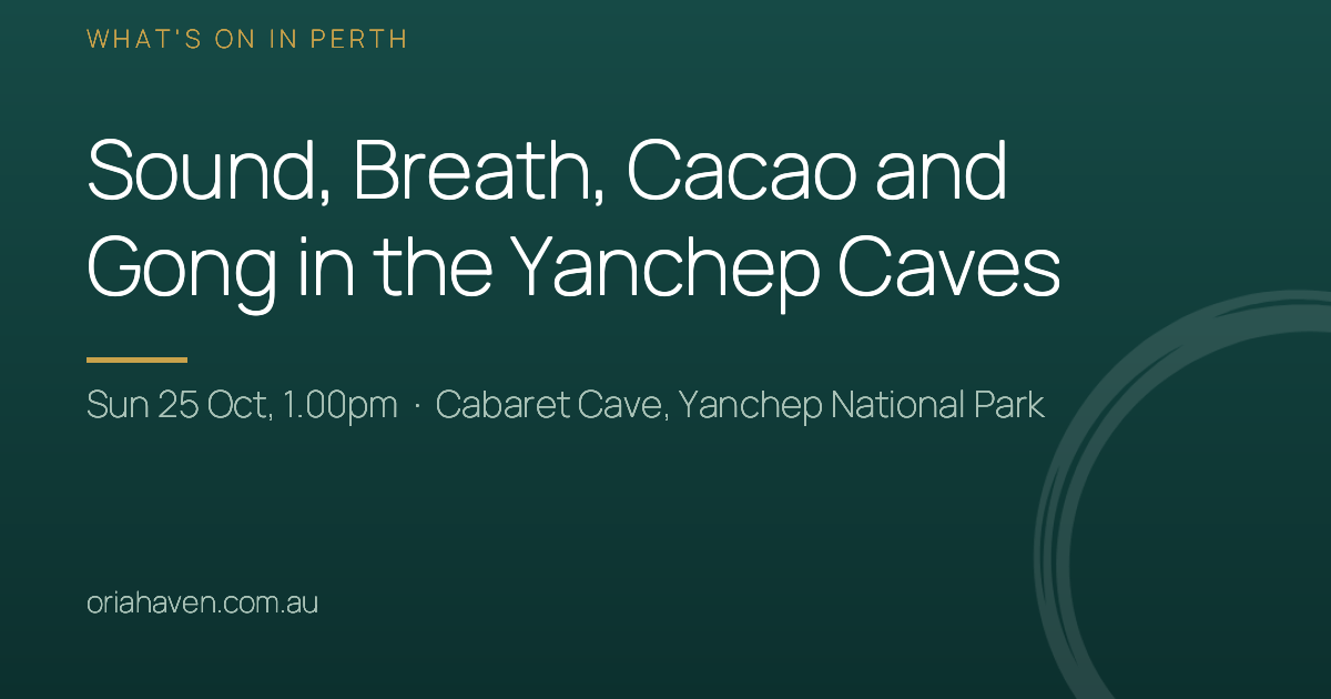 Share card for Sound, Breath, Cacao and Gong in the Yanchep Caves