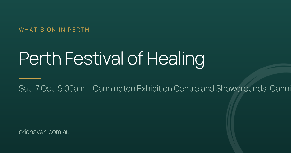 Share card for Perth Festival of Healing