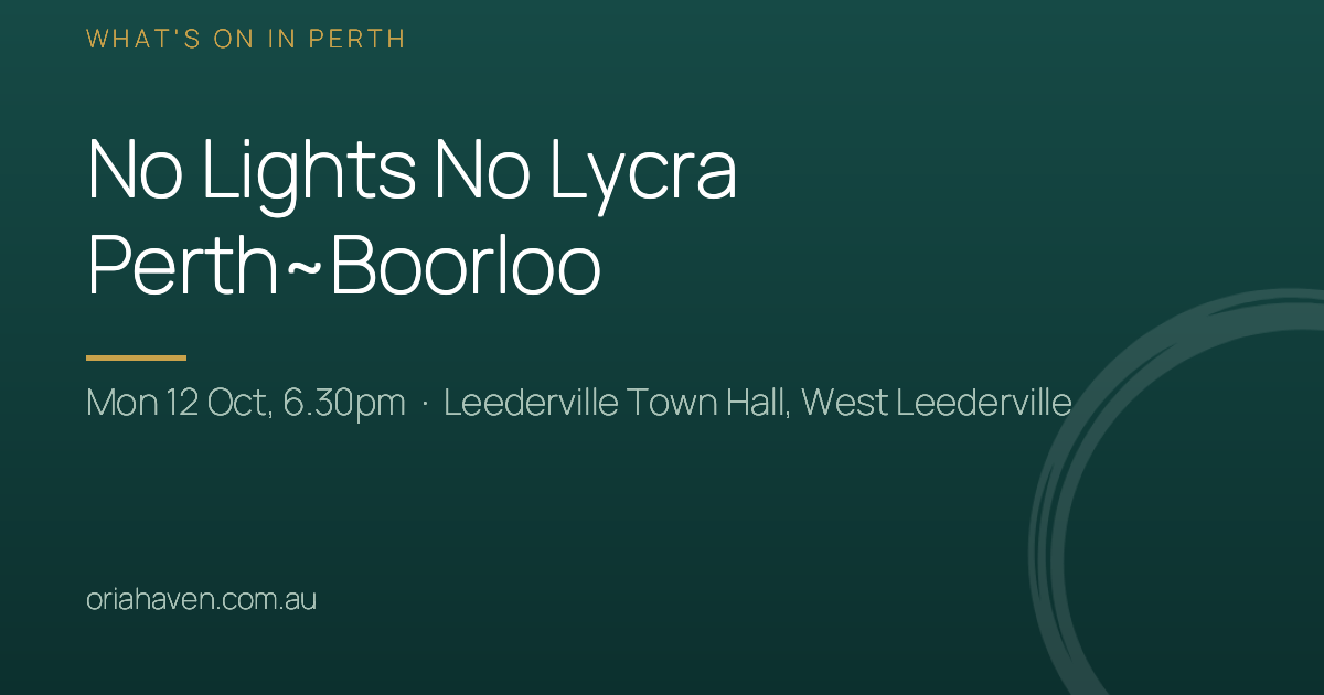 Share card for No Lights No Lycra Perth~Boorloo